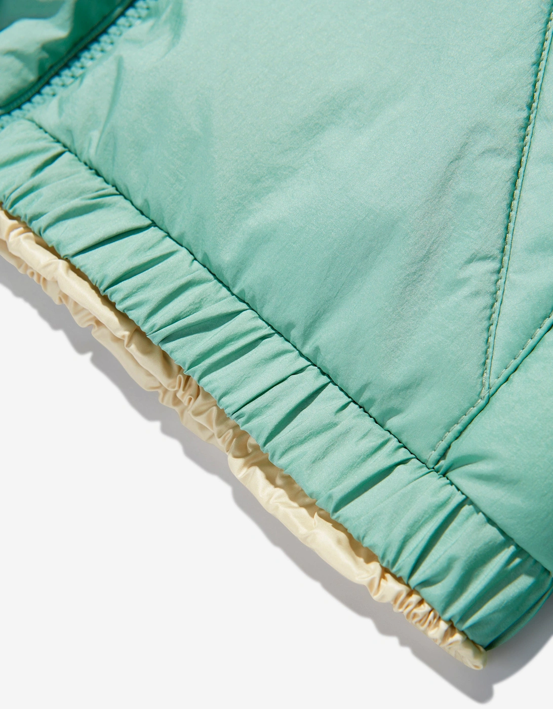 Enfant Girls Down Padded Mantas Jacket in Green