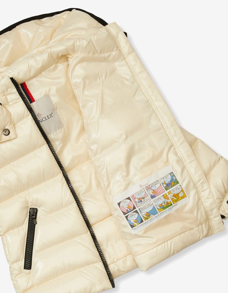 Girls Down Padded Bady Jacket in Ivory