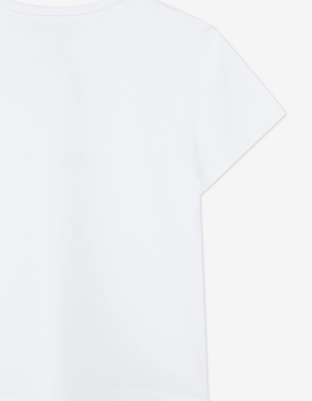 Girls Diamante Signature Logo T-Shirt in White