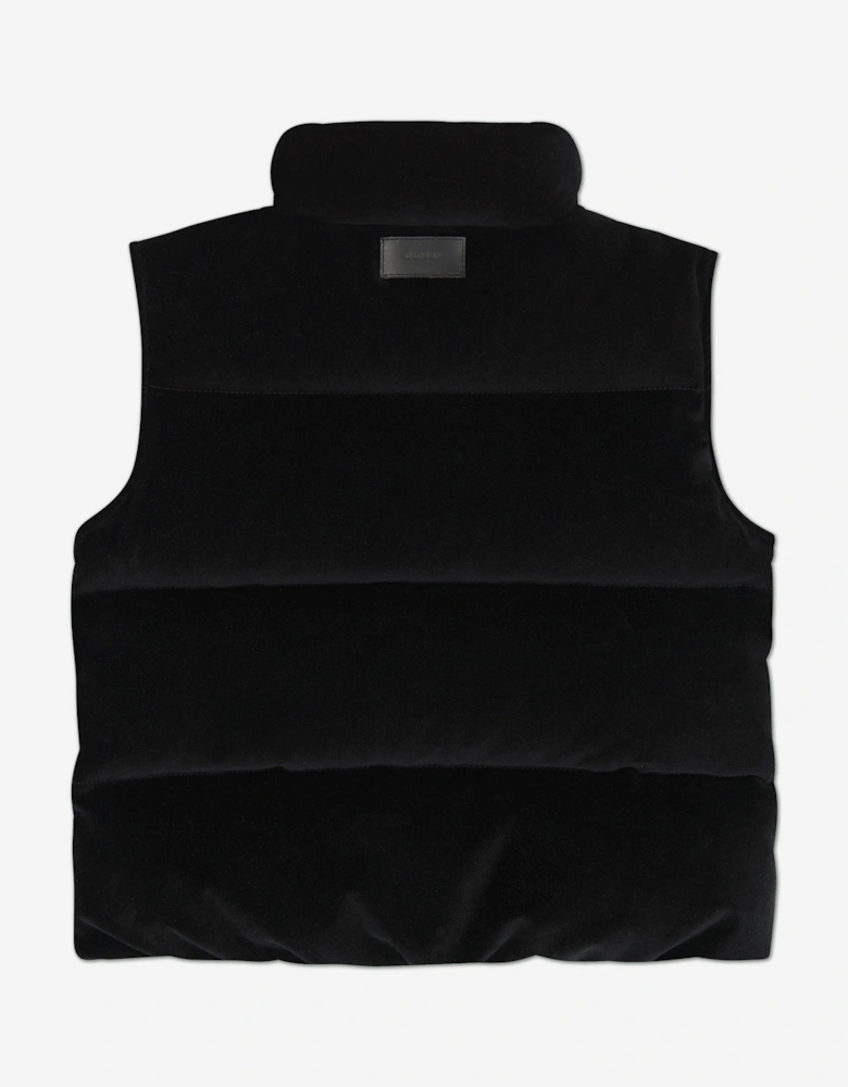 Girls Puffer Gilet in Black