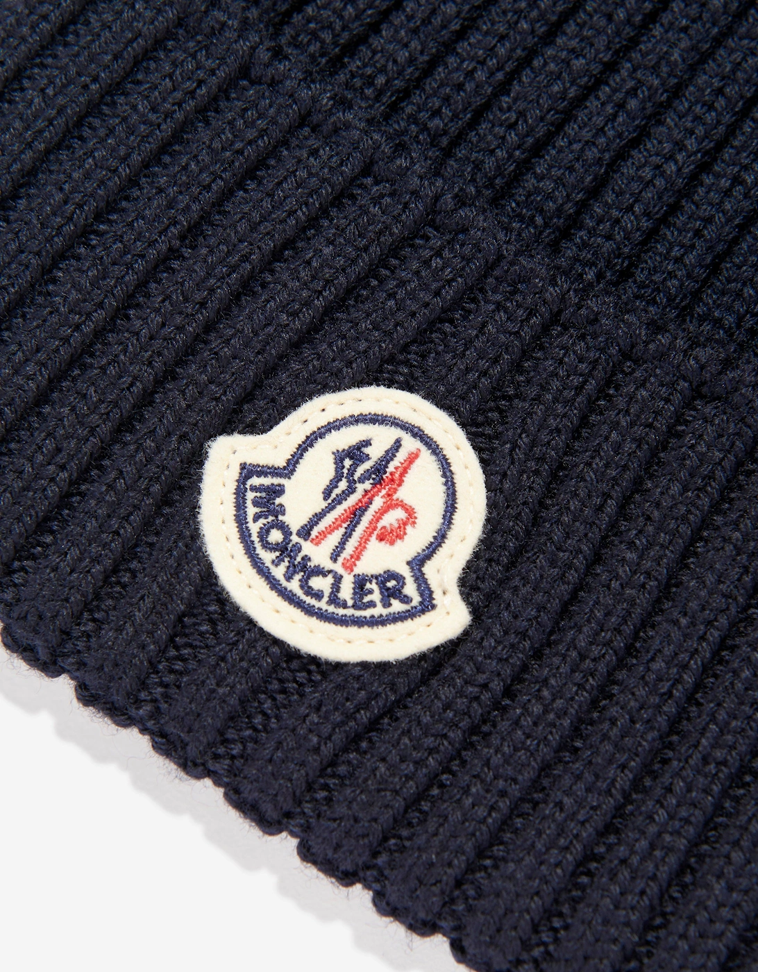 Girls Knitted Pom Pom Hat in Navy