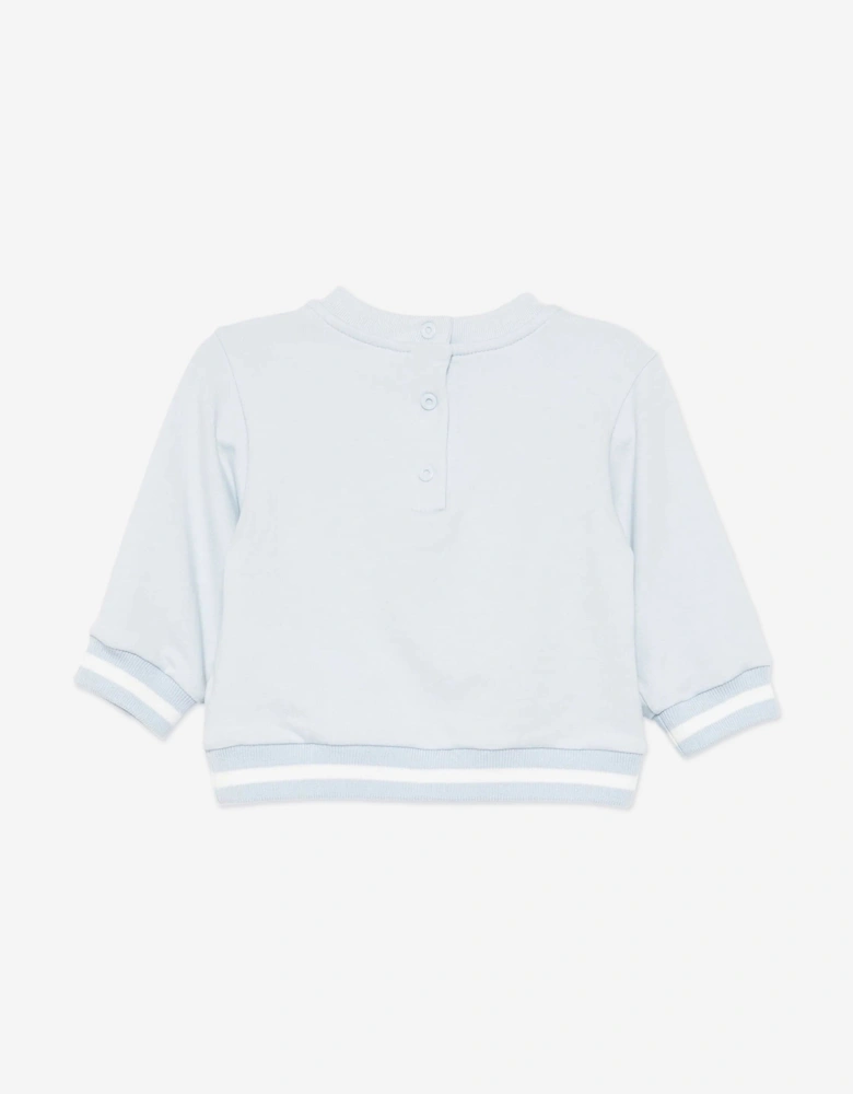 Baby Boys Bear Sweatshirt in Blue