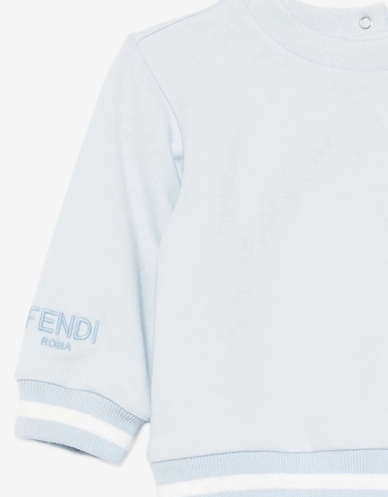 Baby Boys Bear Sweatshirt in Blue