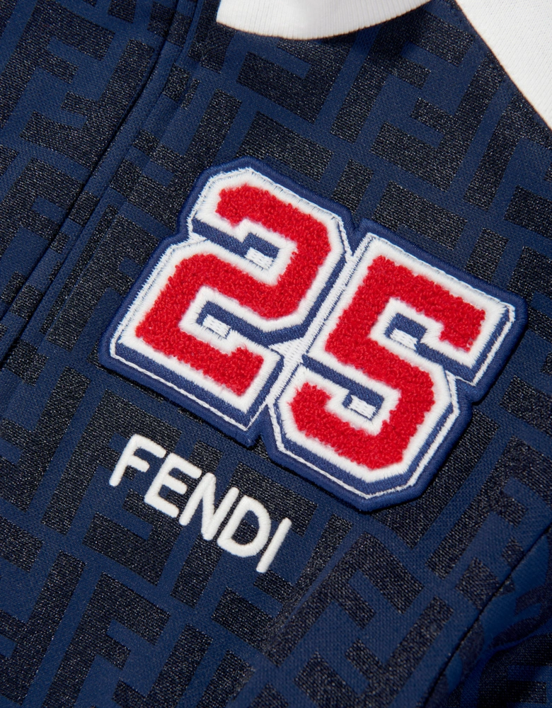 Girls FF Technical Sweater Dress in Navy