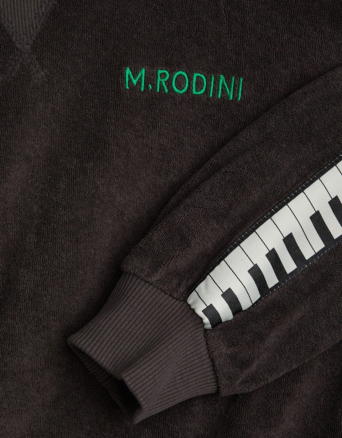 Boys Piano Terry Sweatshirt in Black