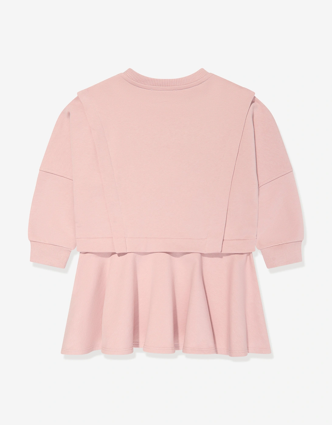 Girls Logo Sweater Dress in Pink