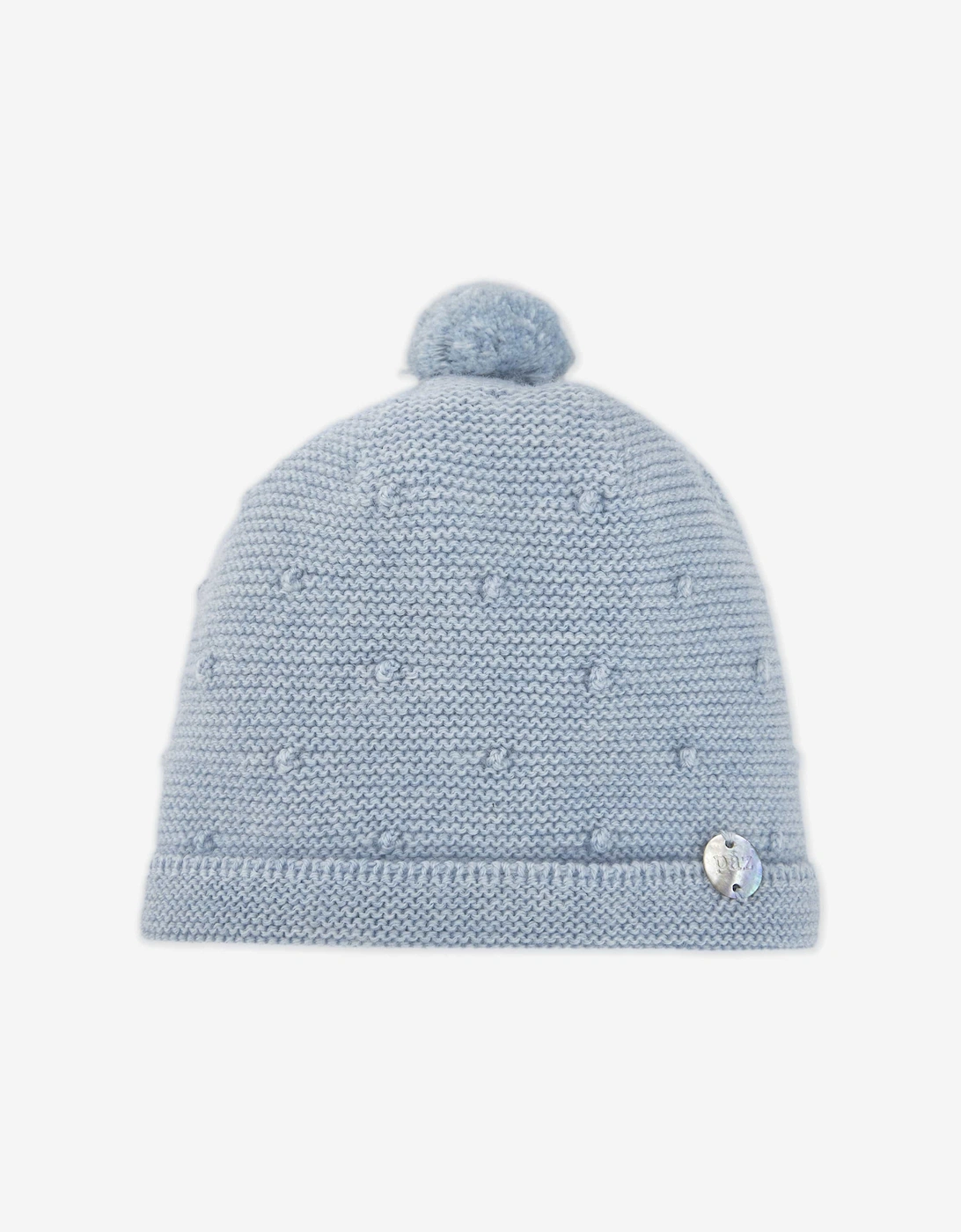 Baby Wool Knit Beanie Hat in Blue, 5 of 4