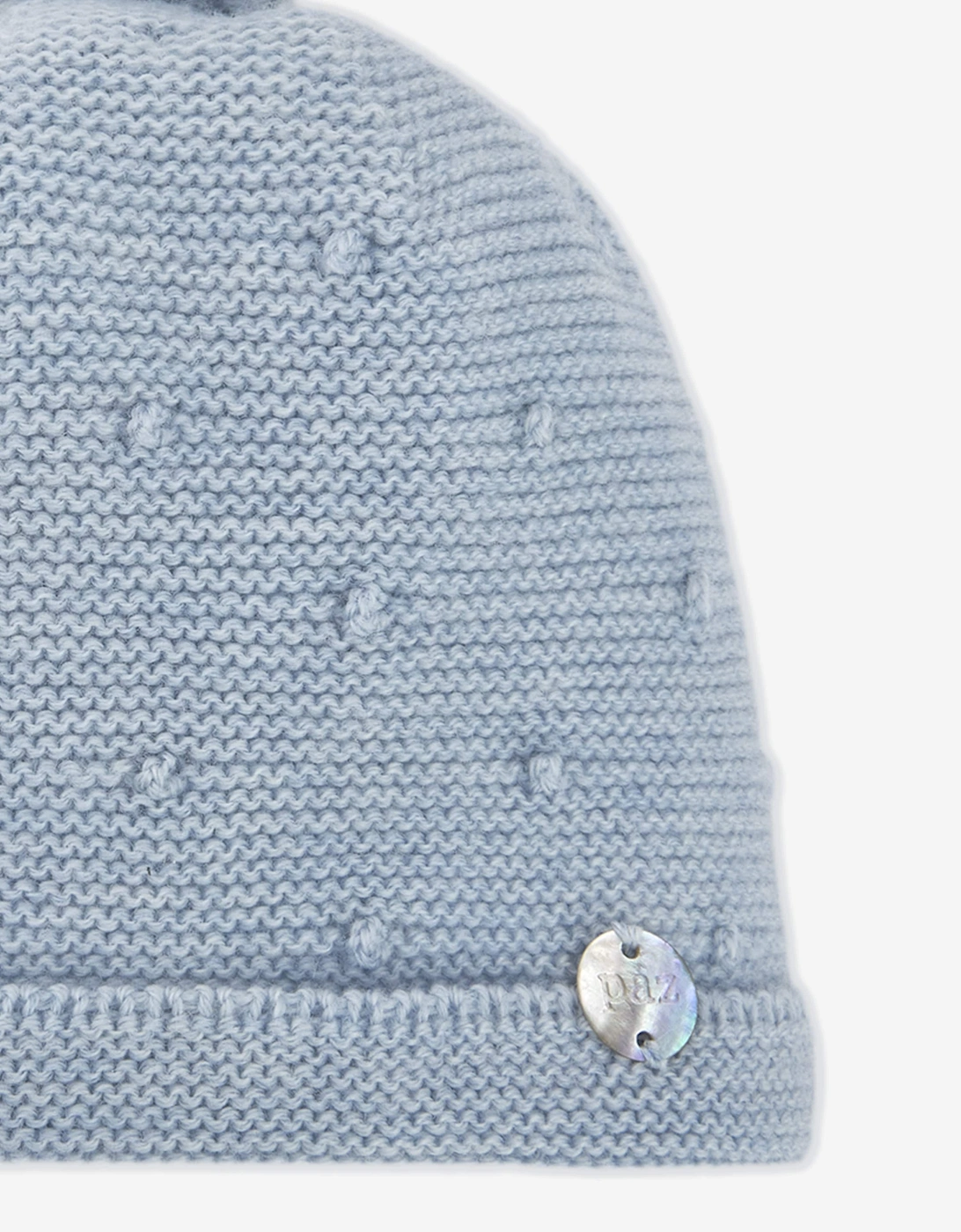 Baby Wool Knit Beanie Hat in Blue