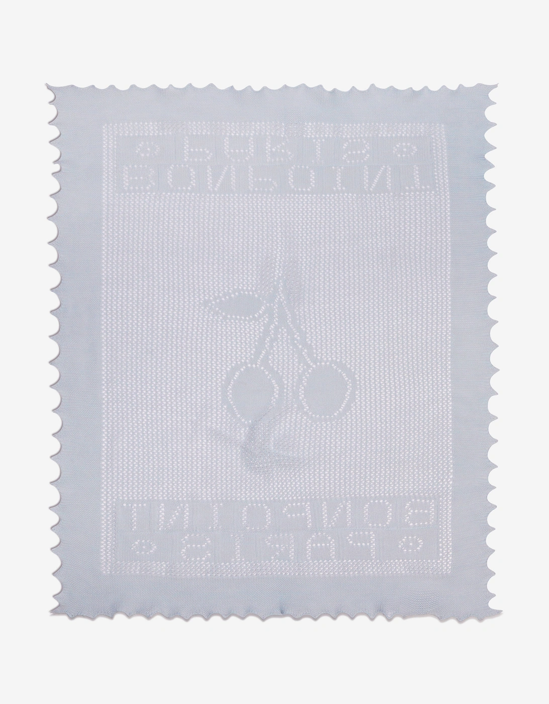 Baby Cotton and Wool Knitted Blanket in Grey (85cm)