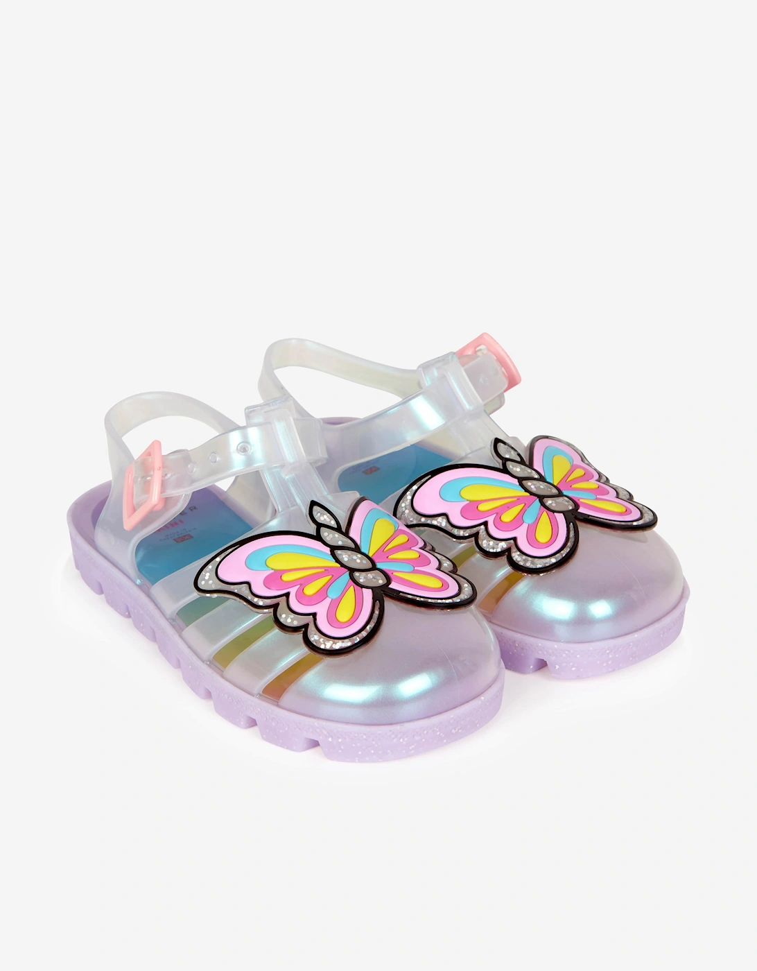 Girls Unicorn Jelly Sandals in Pearl