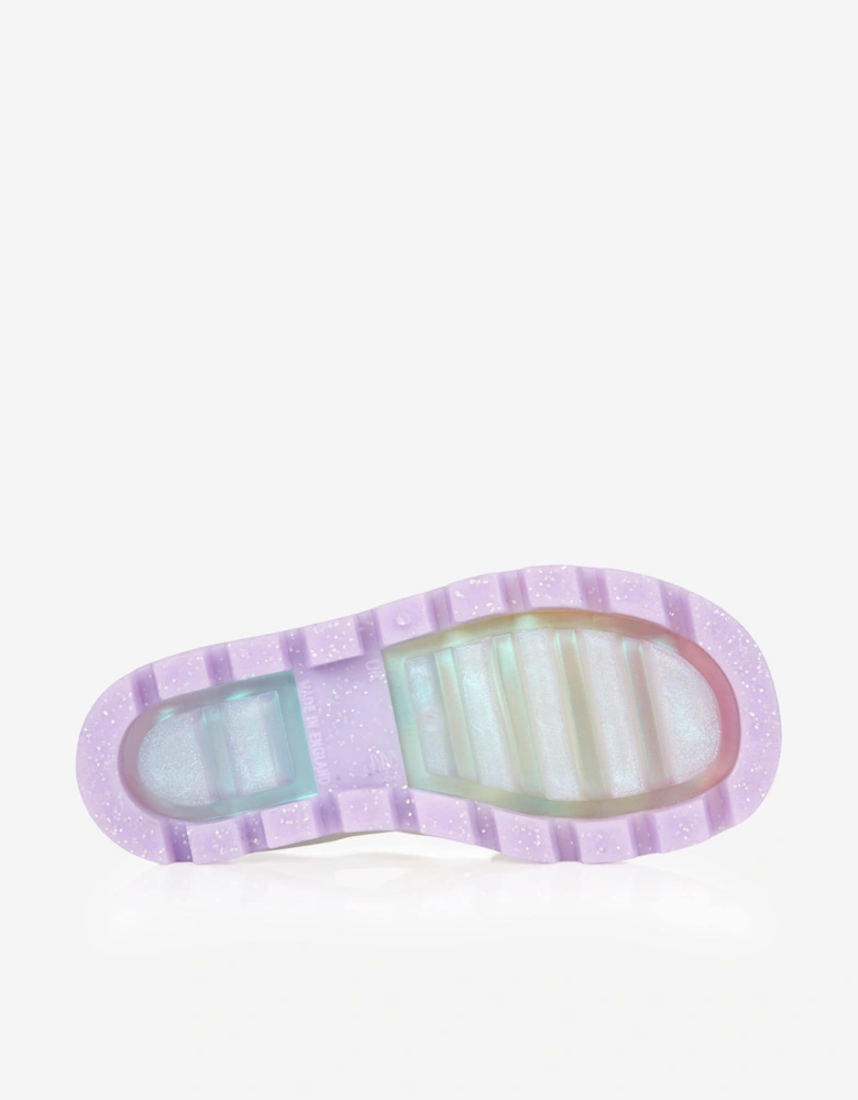 Girls Unicorn Jelly Sandals in Pearl