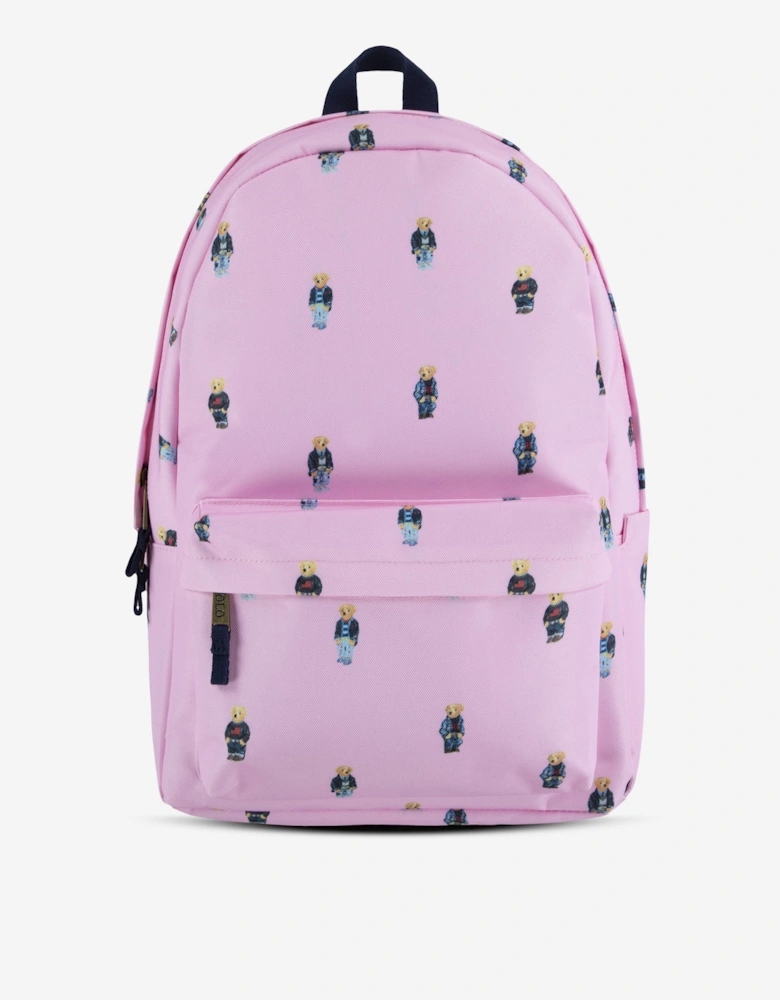 Girls Polo Bear Backpack in Pink (35.5cm)