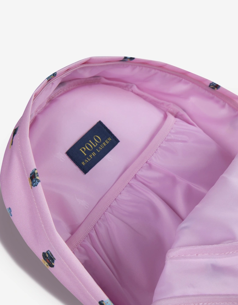 Girls Polo Bear Backpack in Pink (35.5cm)