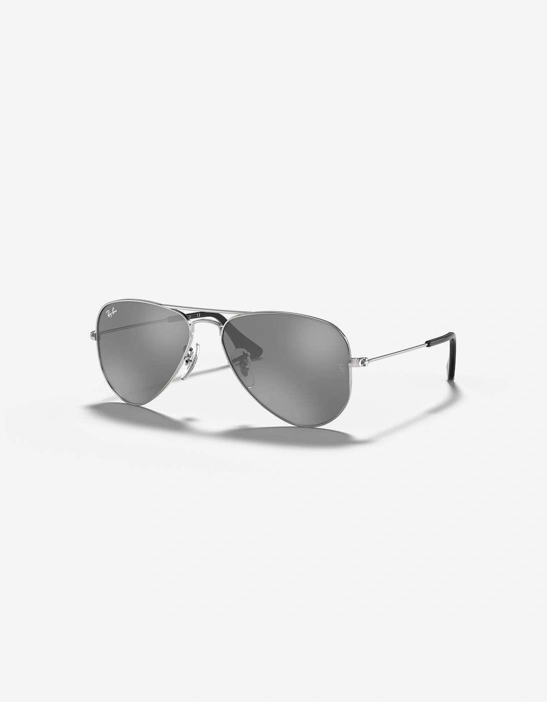 Kids Aviator Sunglasses in Silver, 5 of 4
