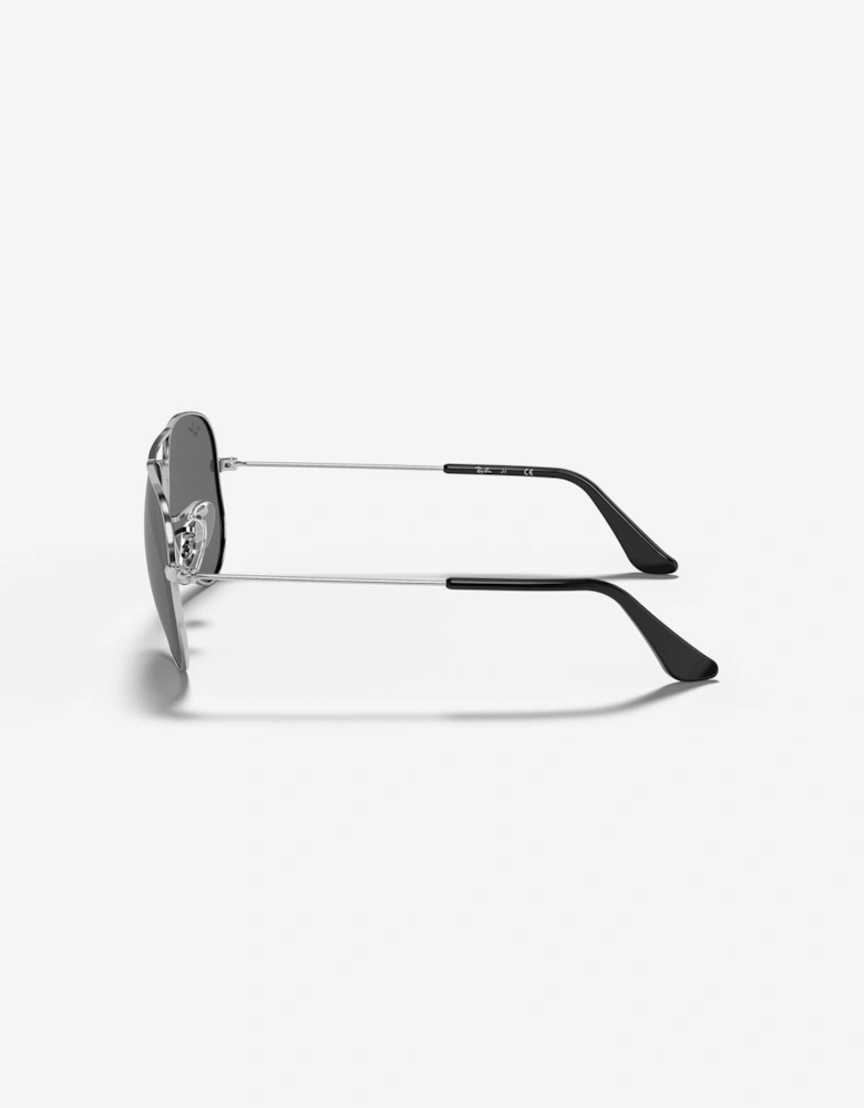 Kids Aviator Sunglasses in Silver