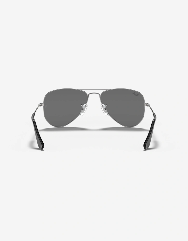 Kids Aviator Sunglasses in Silver