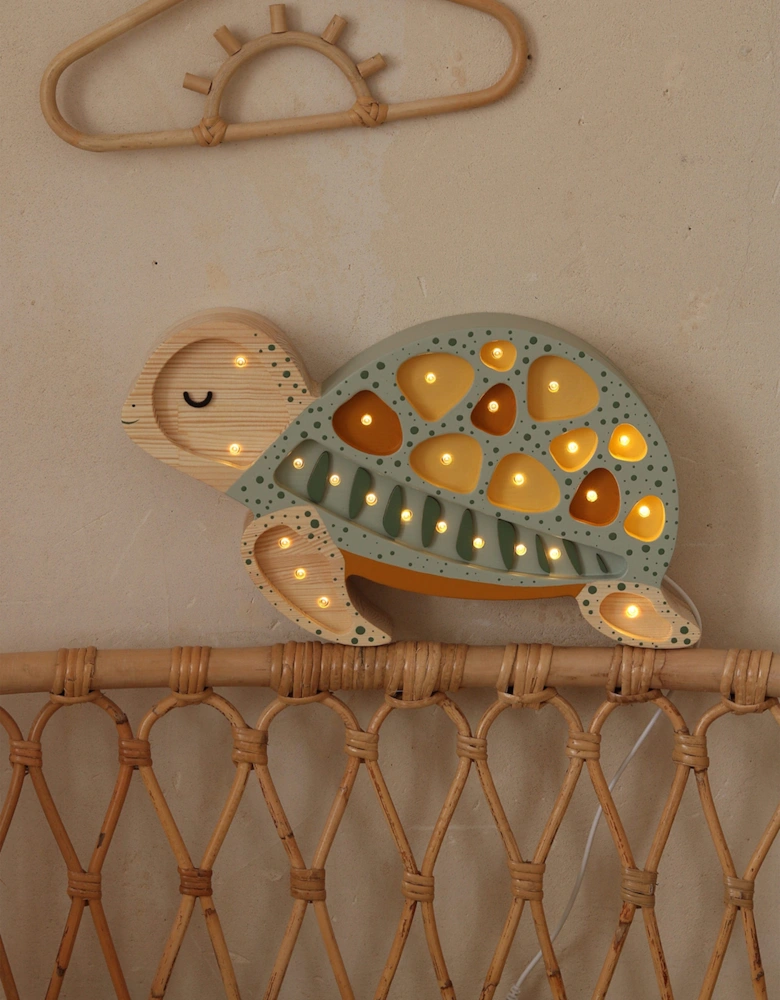 Turtle Lamp in Green (22 x 38 x 5.5 cm)