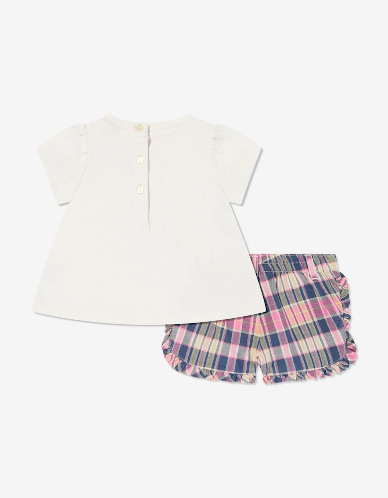 Baby Girls Polo Bear Short Set in Multicolour