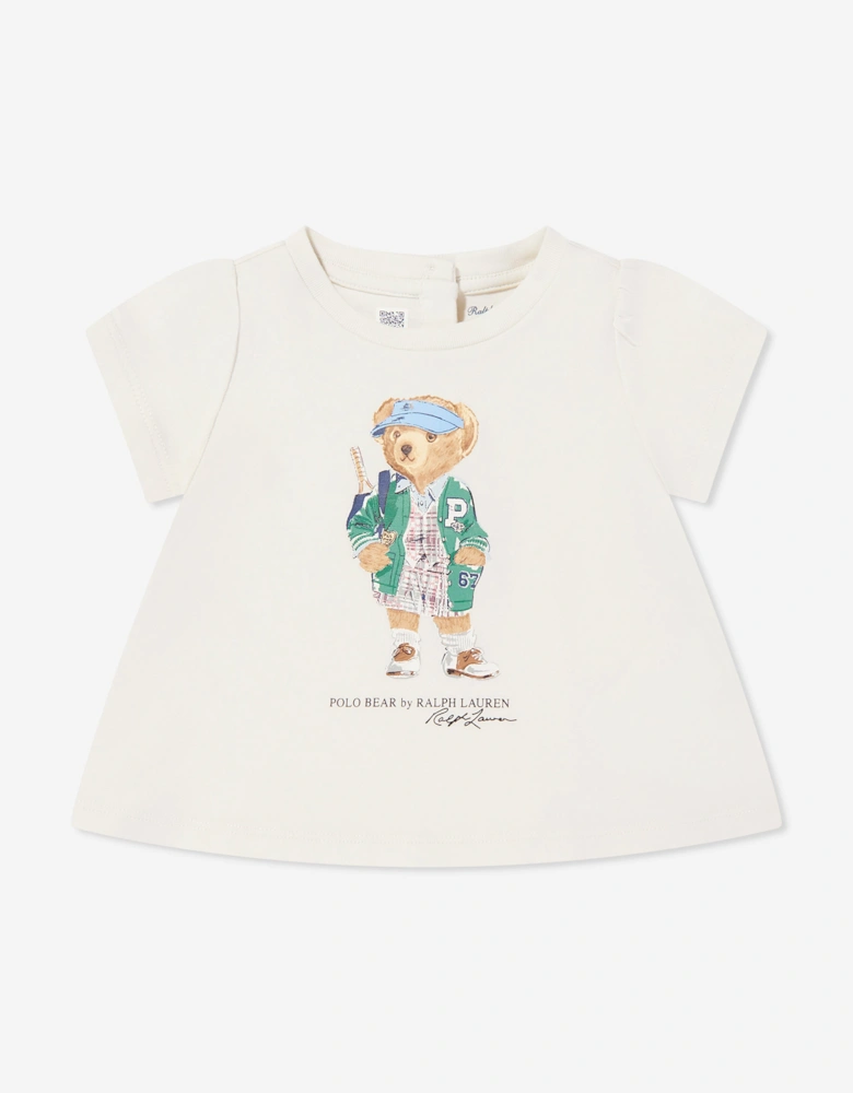Baby Girls Polo Bear Short Set in Multicolour