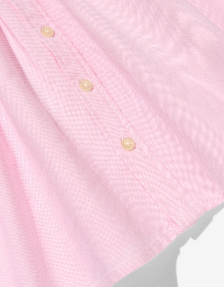 Girls Oxford Shirt Dress in Pink