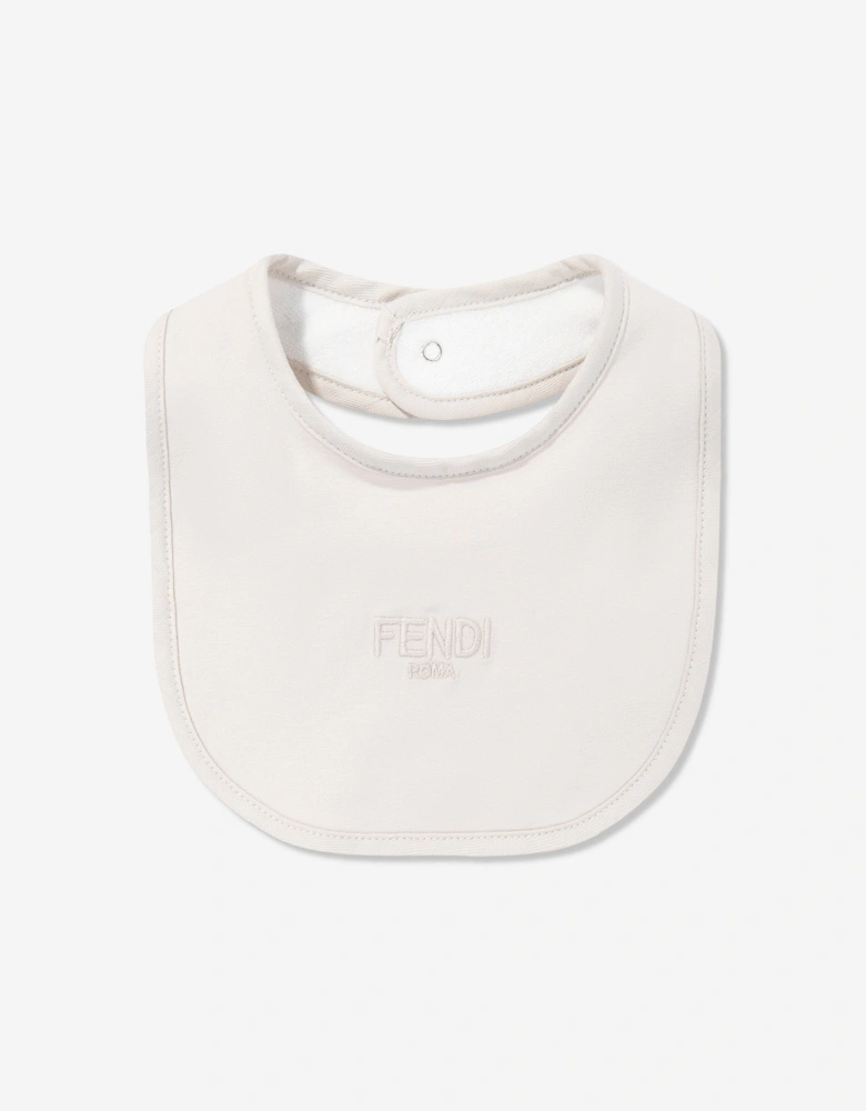 Baby Logo Babygrow Set in Beige