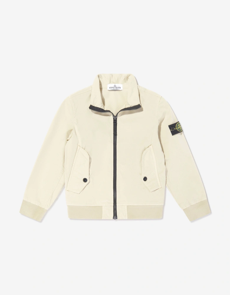 Boys Bomber Jacket in Beige
