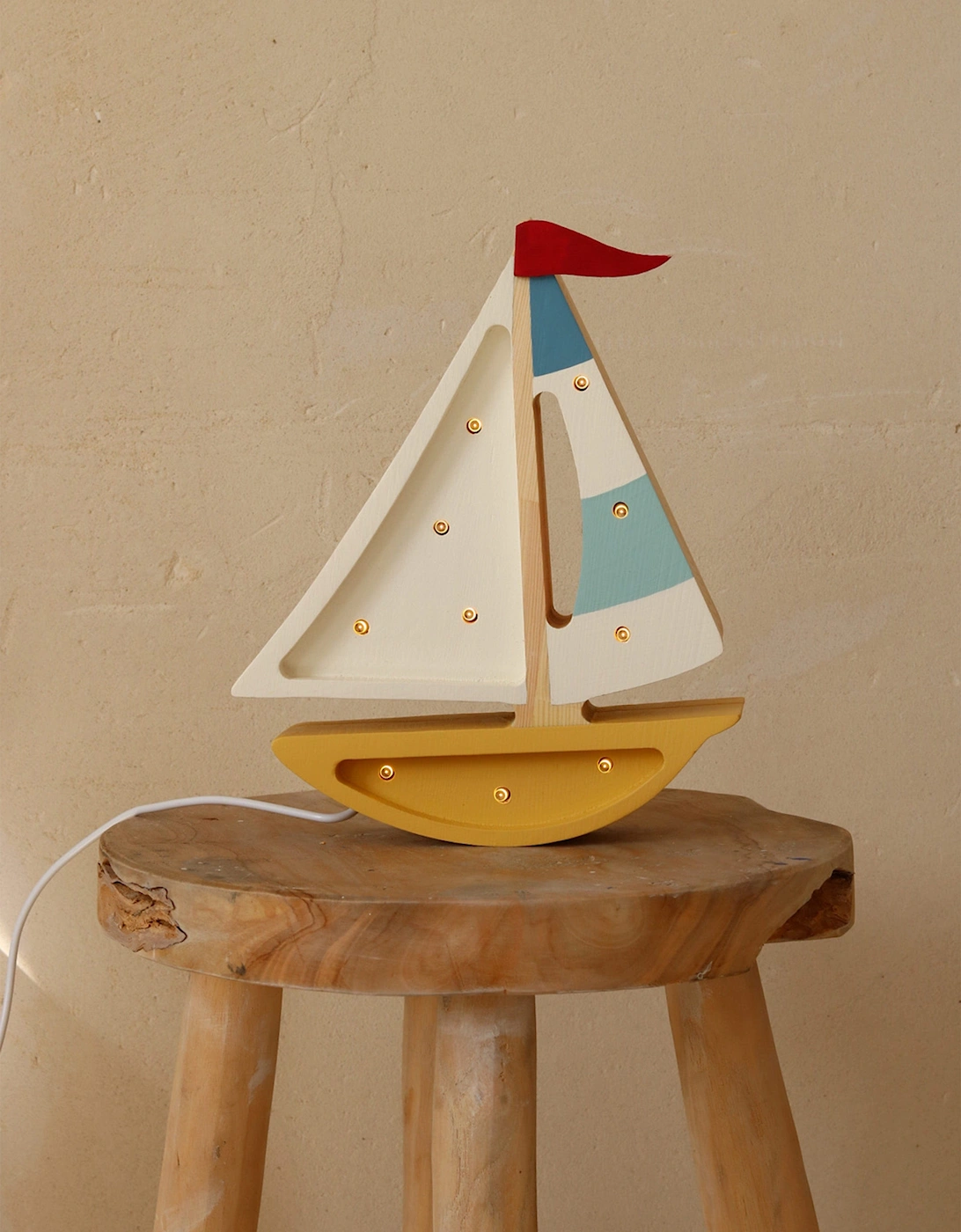 Sailboat Lamp in Multicolour (19.5x24x5.5 cm)