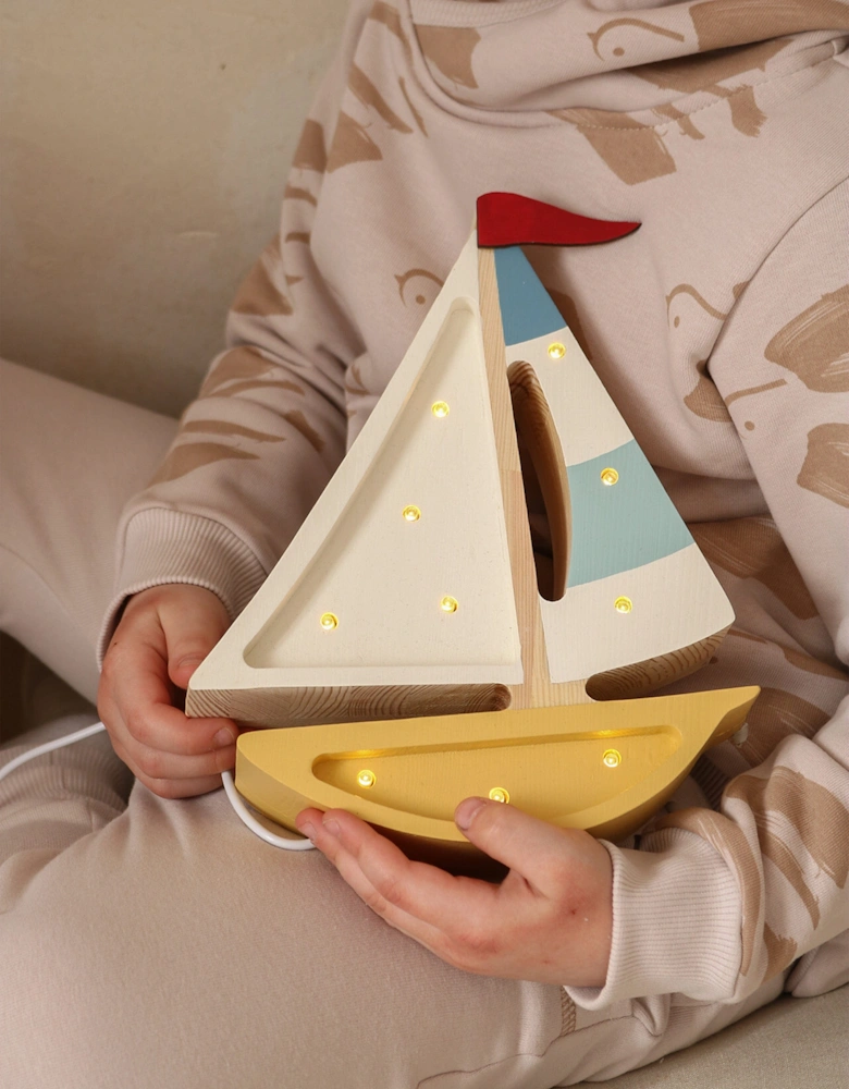 Sailboat Lamp in Multicolour (19.5x24x5.5 cm)
