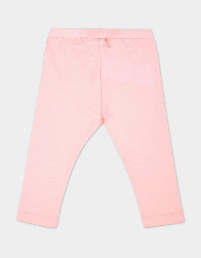 Baby Girls Logo Leggings in Pink