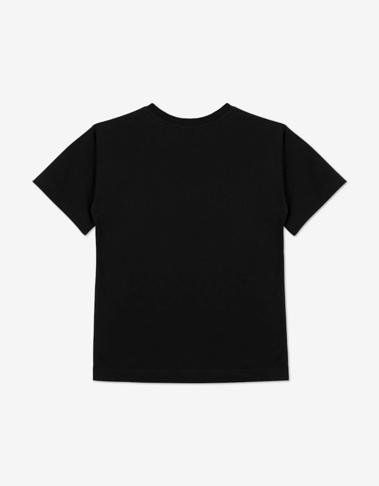 Kids Teddy Bear Logo T-Shirt in Black