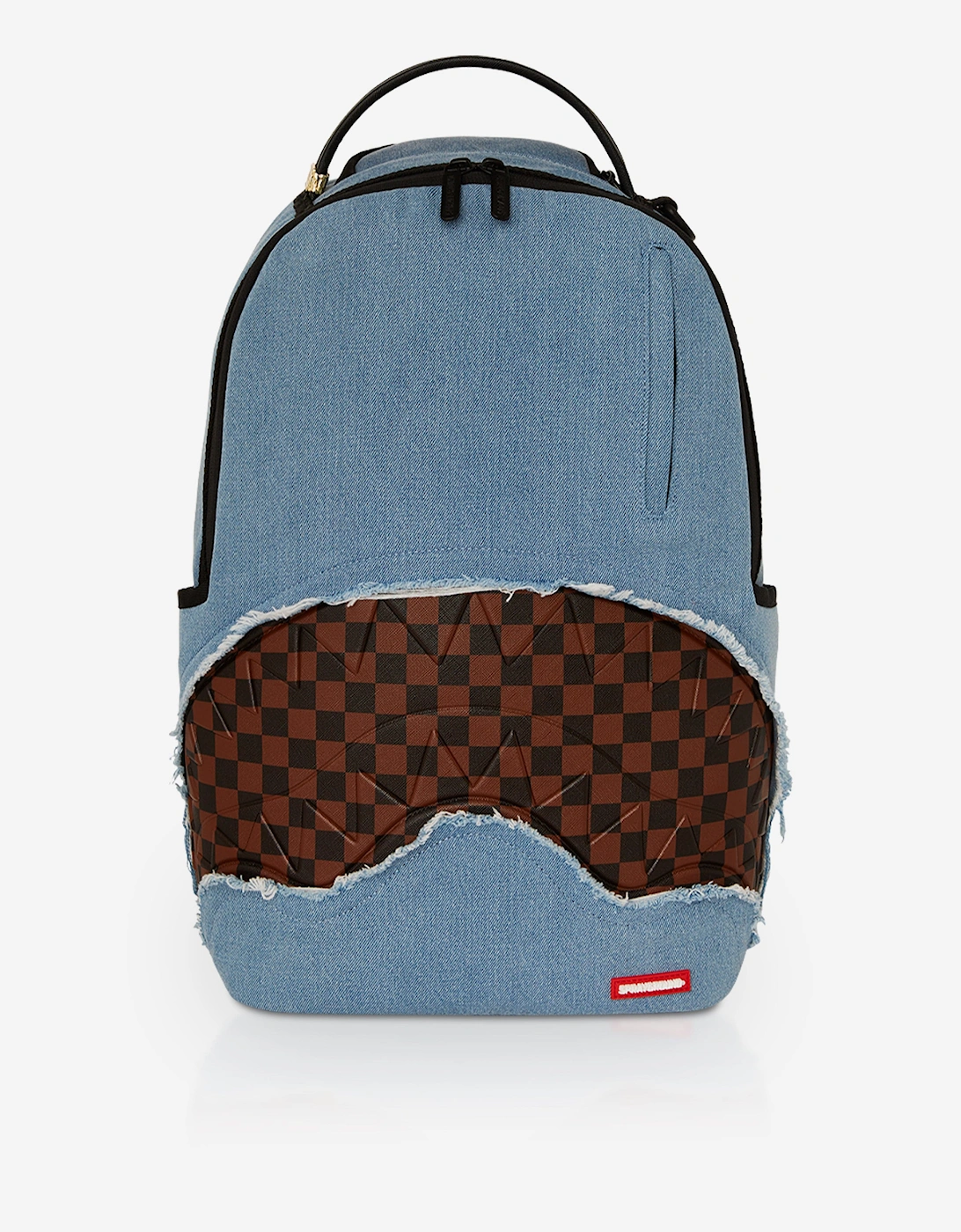 Kids Denim Shark Bite DLXSV Backpack in Blue (45.72cm), 7 of 6
