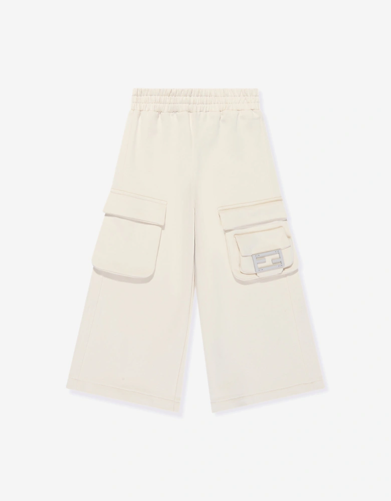 Girls Baguette Pocket Trousers in Beige