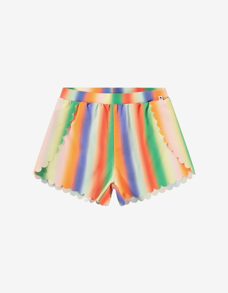 Girls Neva Rainbow Light Swim Shorts in Multicolour (UPF50+)