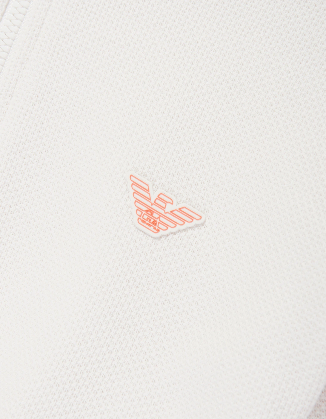 Girls Logo Zip Up Top in White