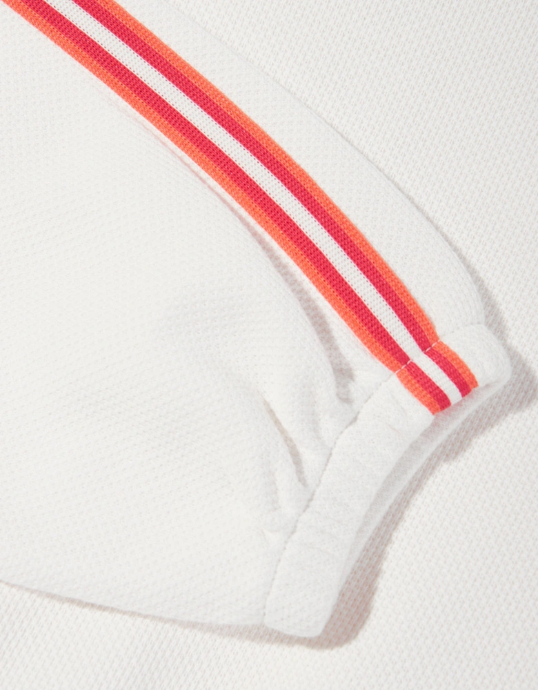 Girls Logo Zip Up Top in White