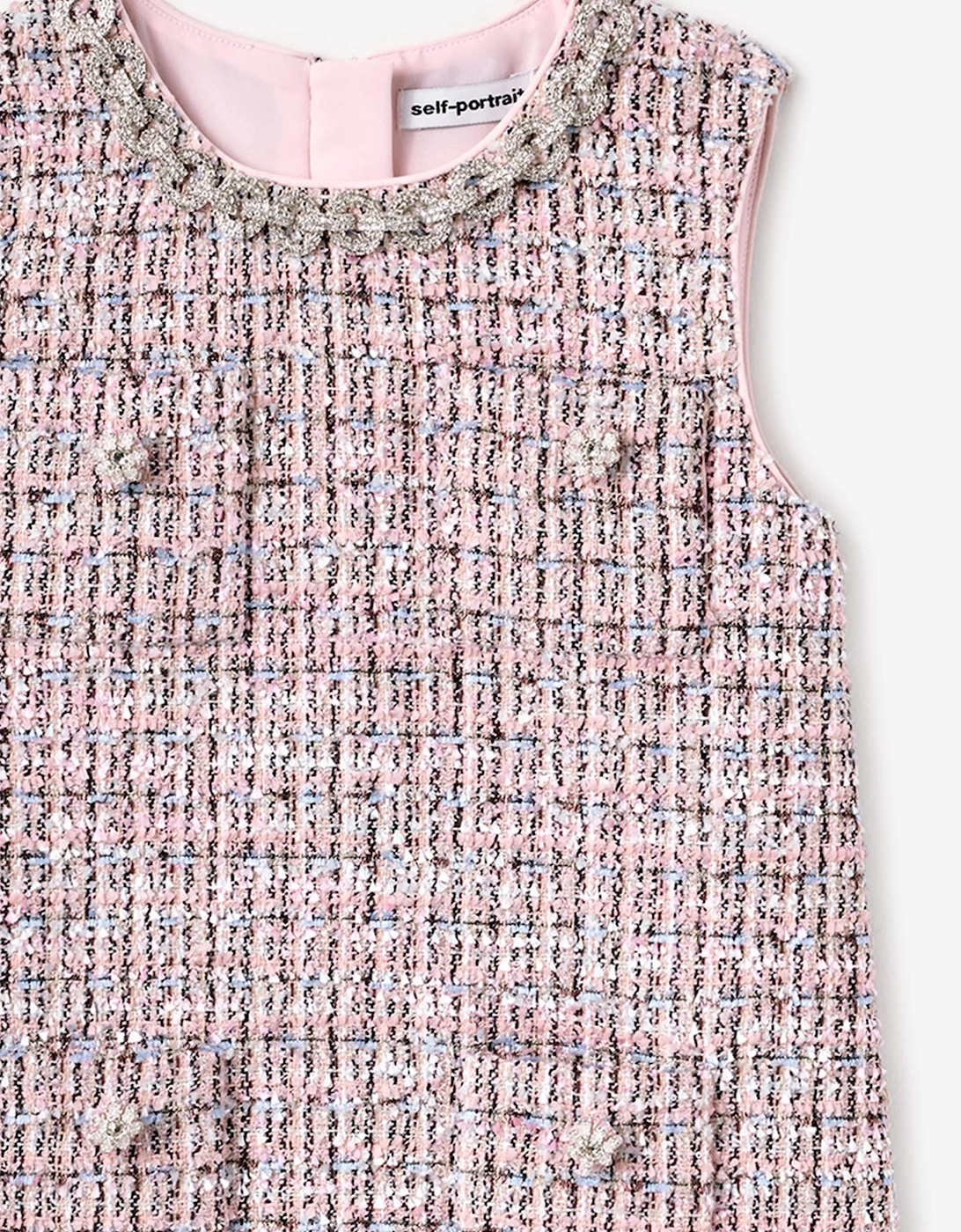 Girls Boucle Dress in Pink