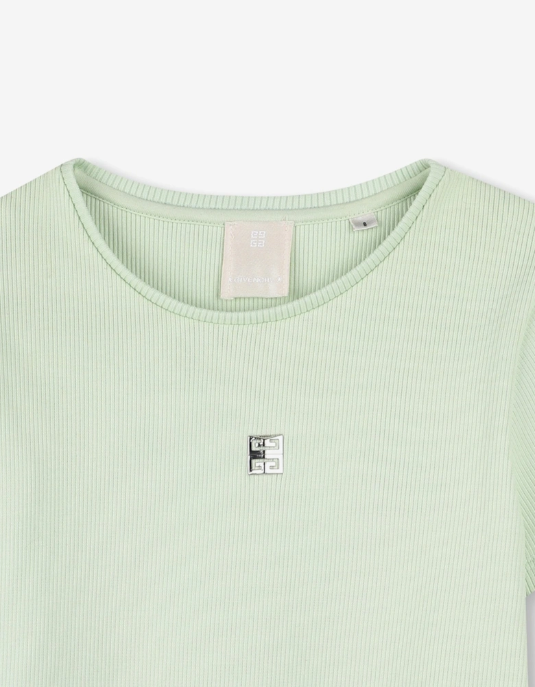 Girls Logo T-Shirt in Green