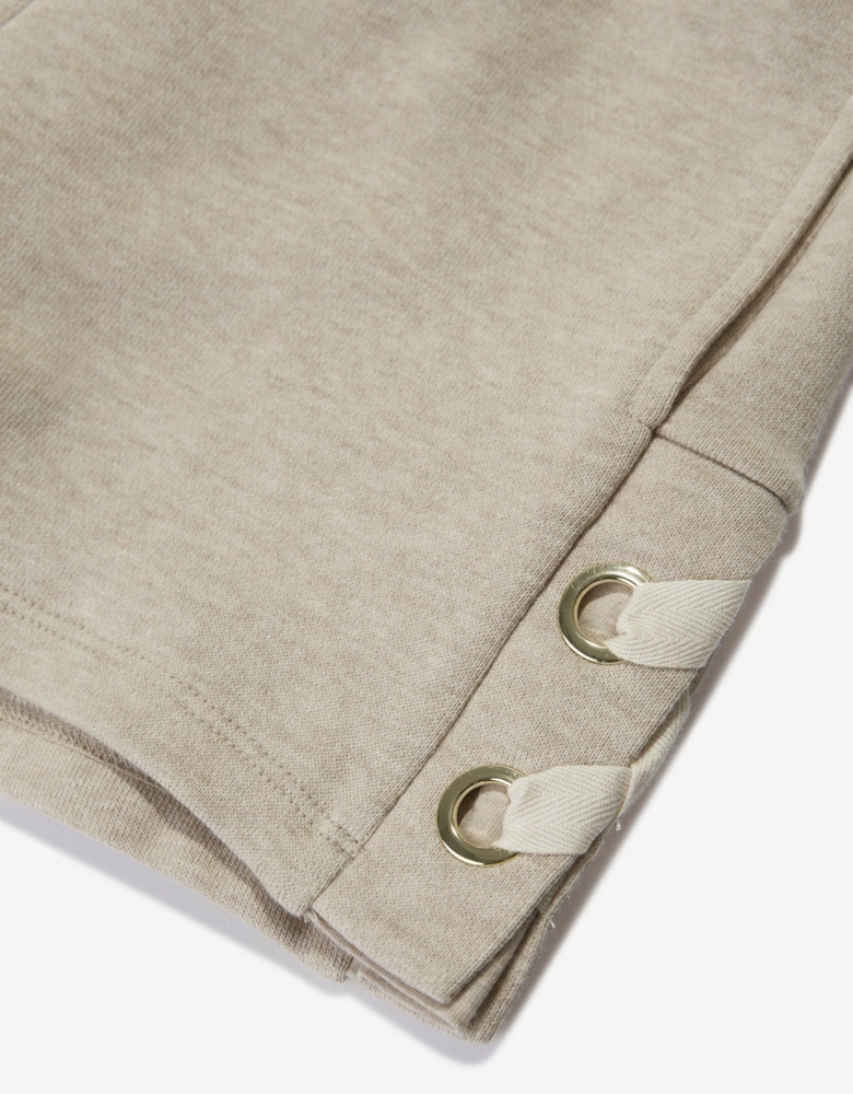 Girls Lacing Shorts in Beige