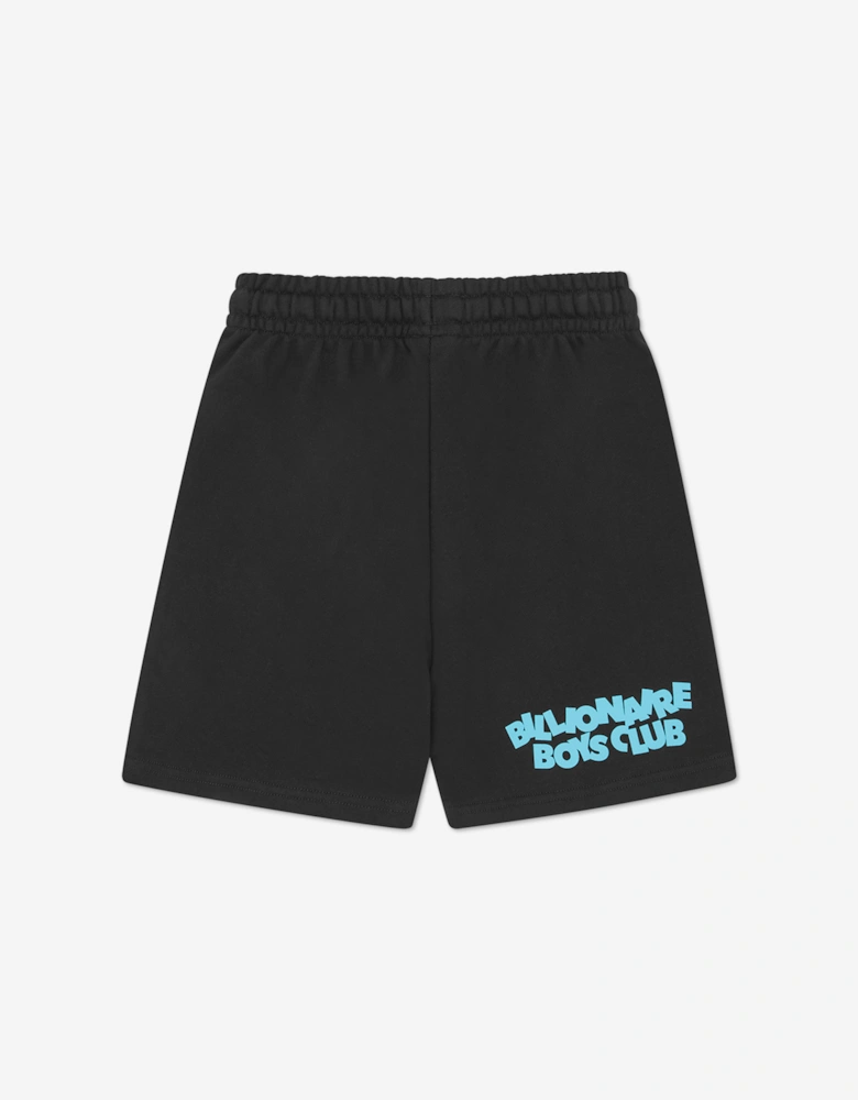 Boys Gradient Logo Shorts in Black