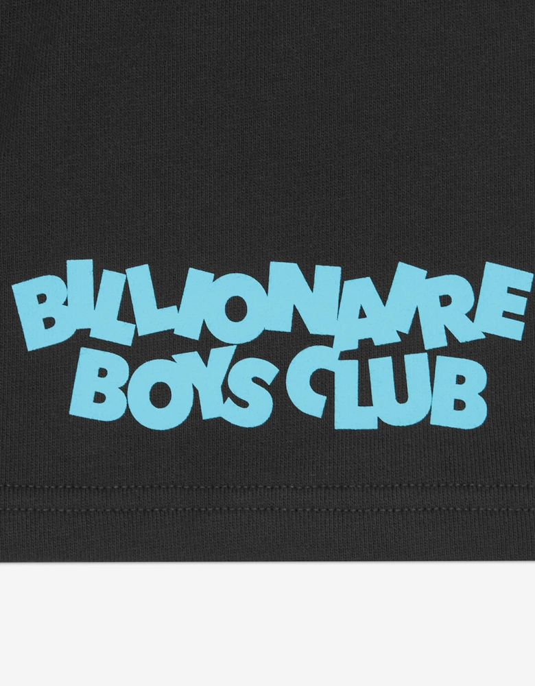 Boys Gradient Logo Shorts in Black
