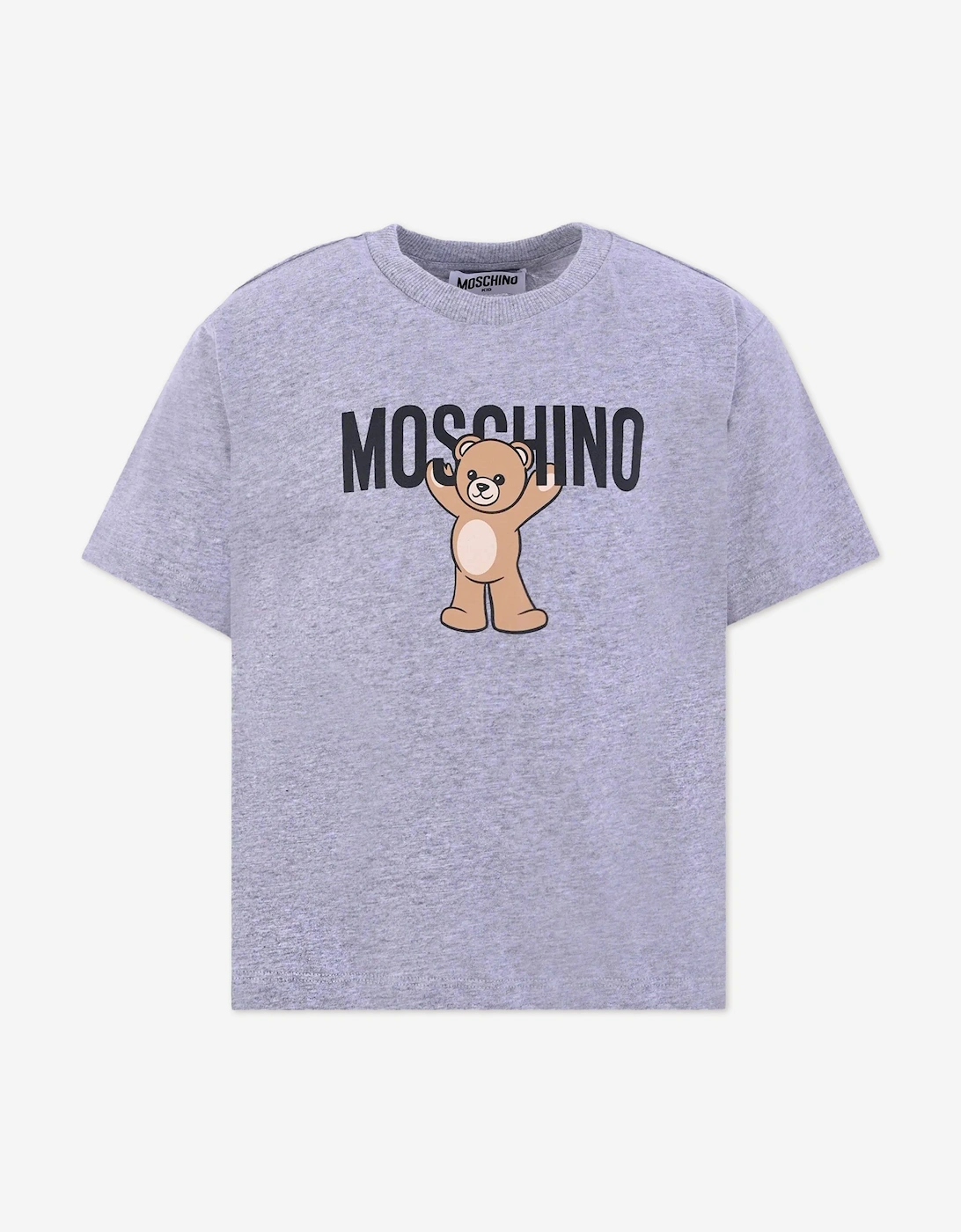 Kids Teddy Bear Logo T-Shirt in Grey, 5 of 4