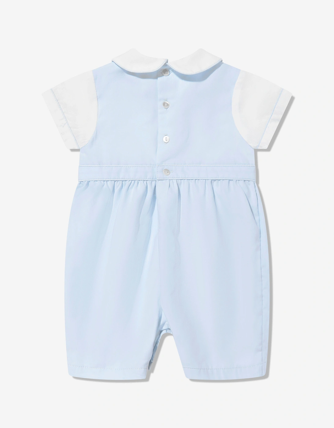 Baby Boys Smocked Romper in Blue