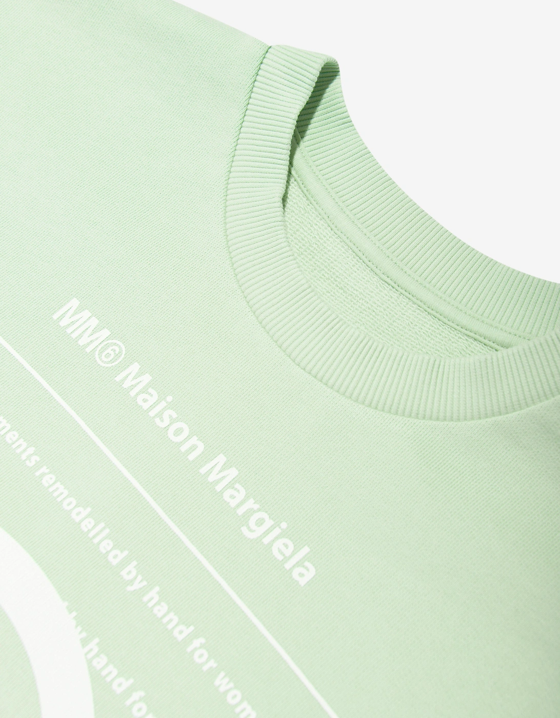 MM6 Girls Logo Sweater Dress in Green