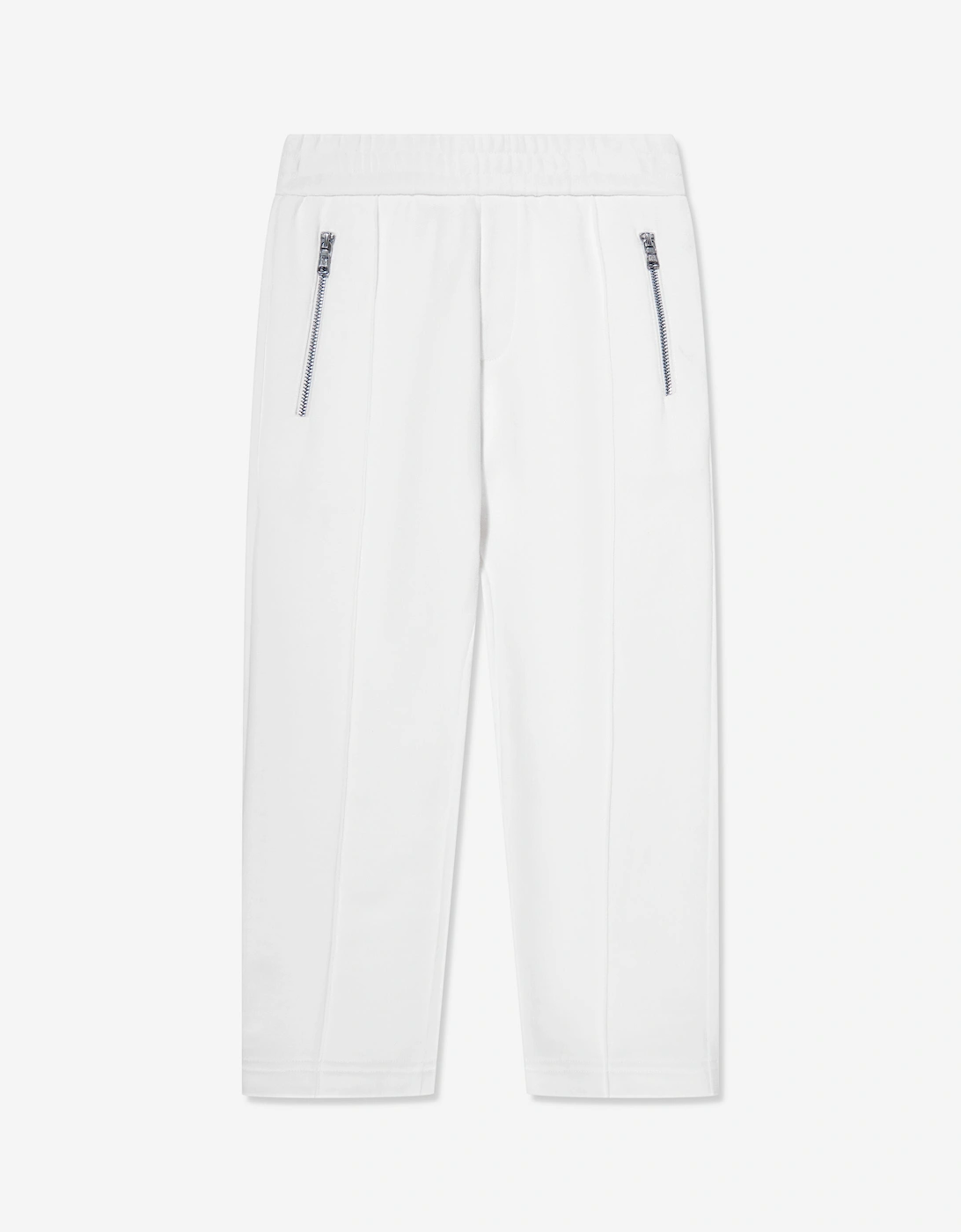 Moncler Boys White Enfant Logo Sweatpants In - : 4 Years Size 4 Yrs Kids