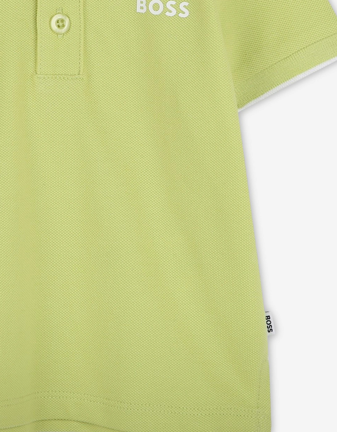 BOSS Baby Boys Logo Polo Shirt in Green