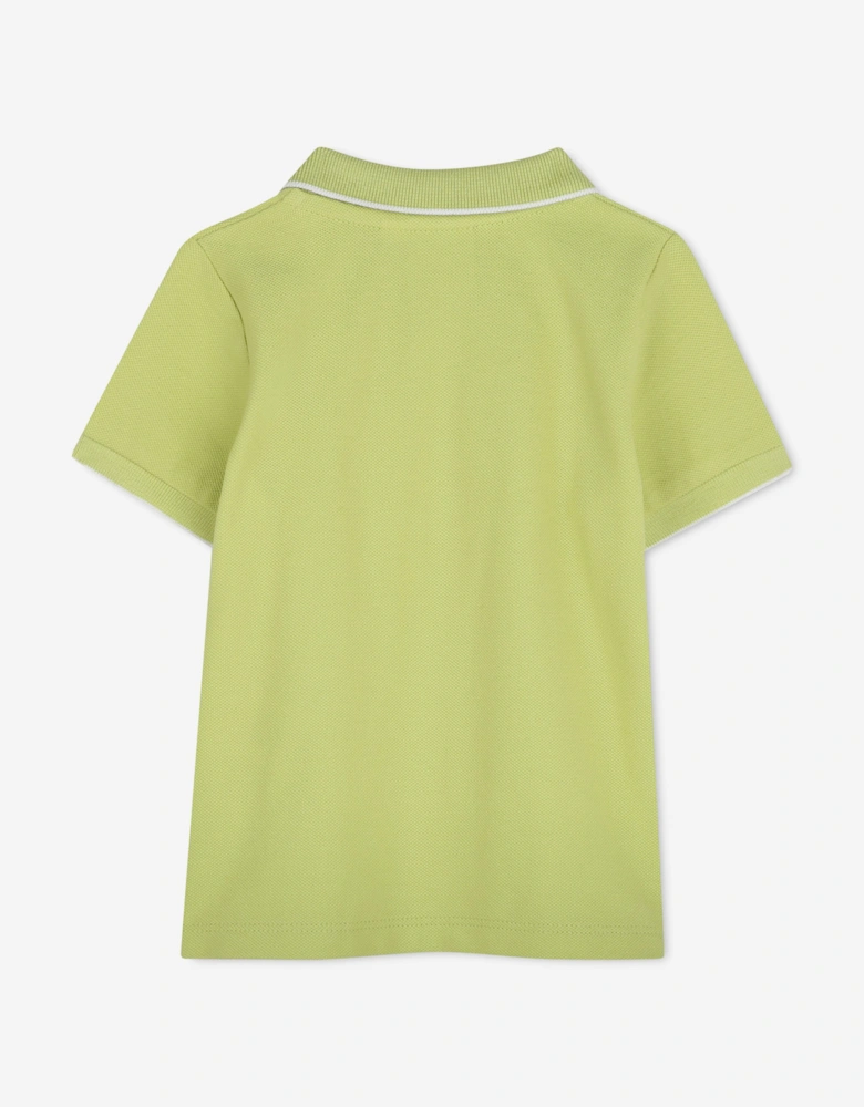 BOSS Baby Boys Logo Polo Shirt in Green