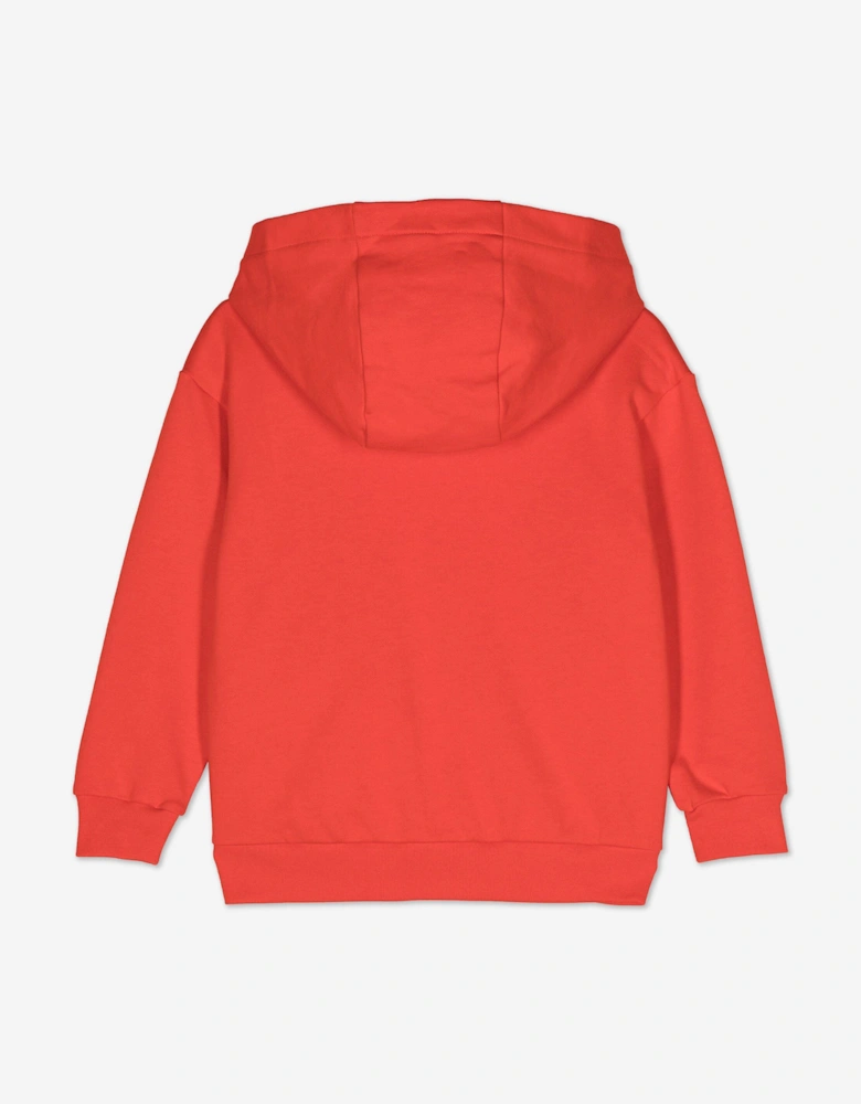 Kids Logo Zip Up Top in Red
