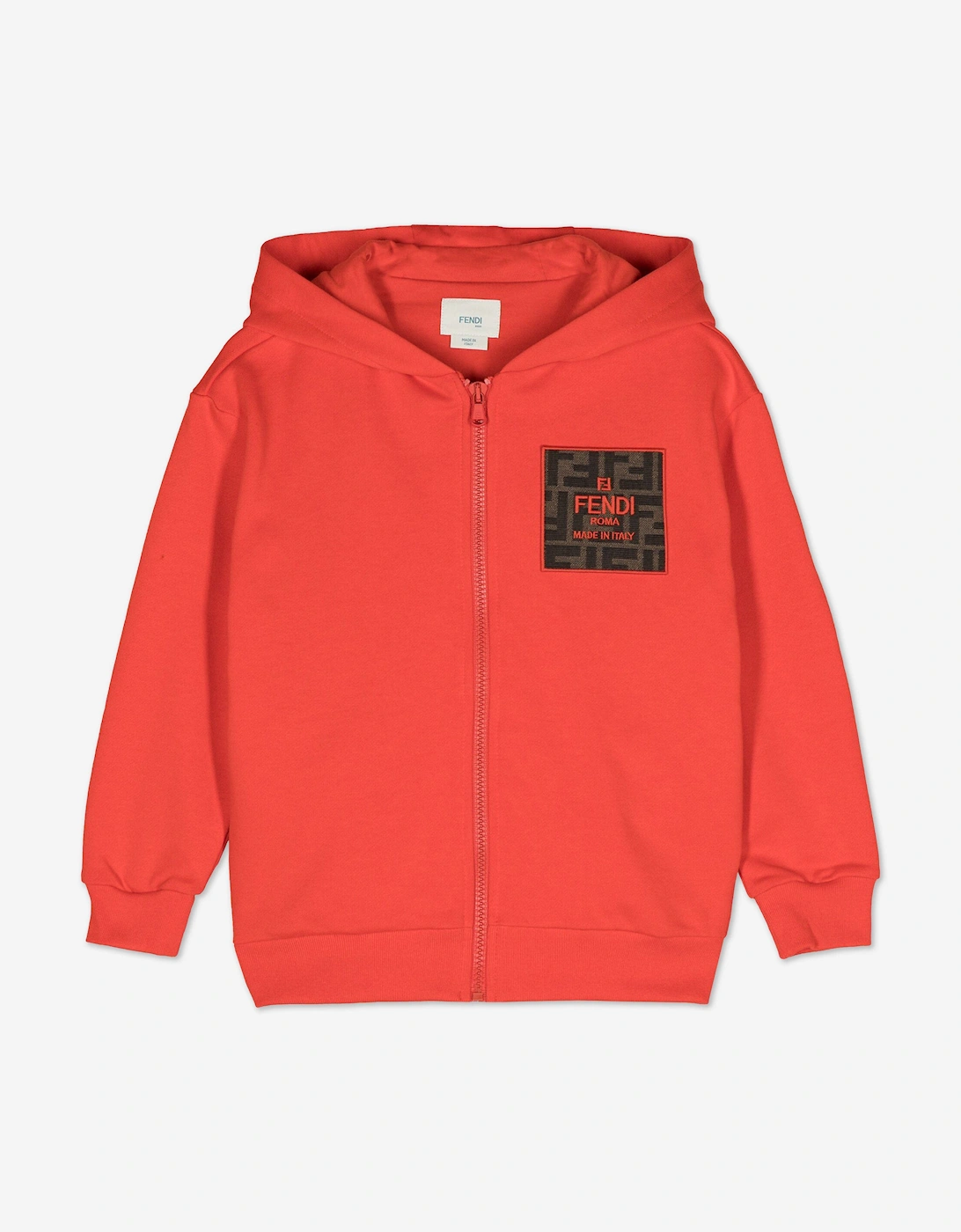 Kids Logo Zip Up Top in Red, 5 of 4
