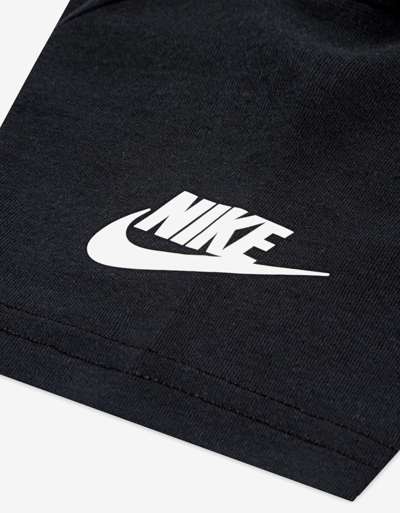 Boys Brandmark Swoosh T-Shirt in Black