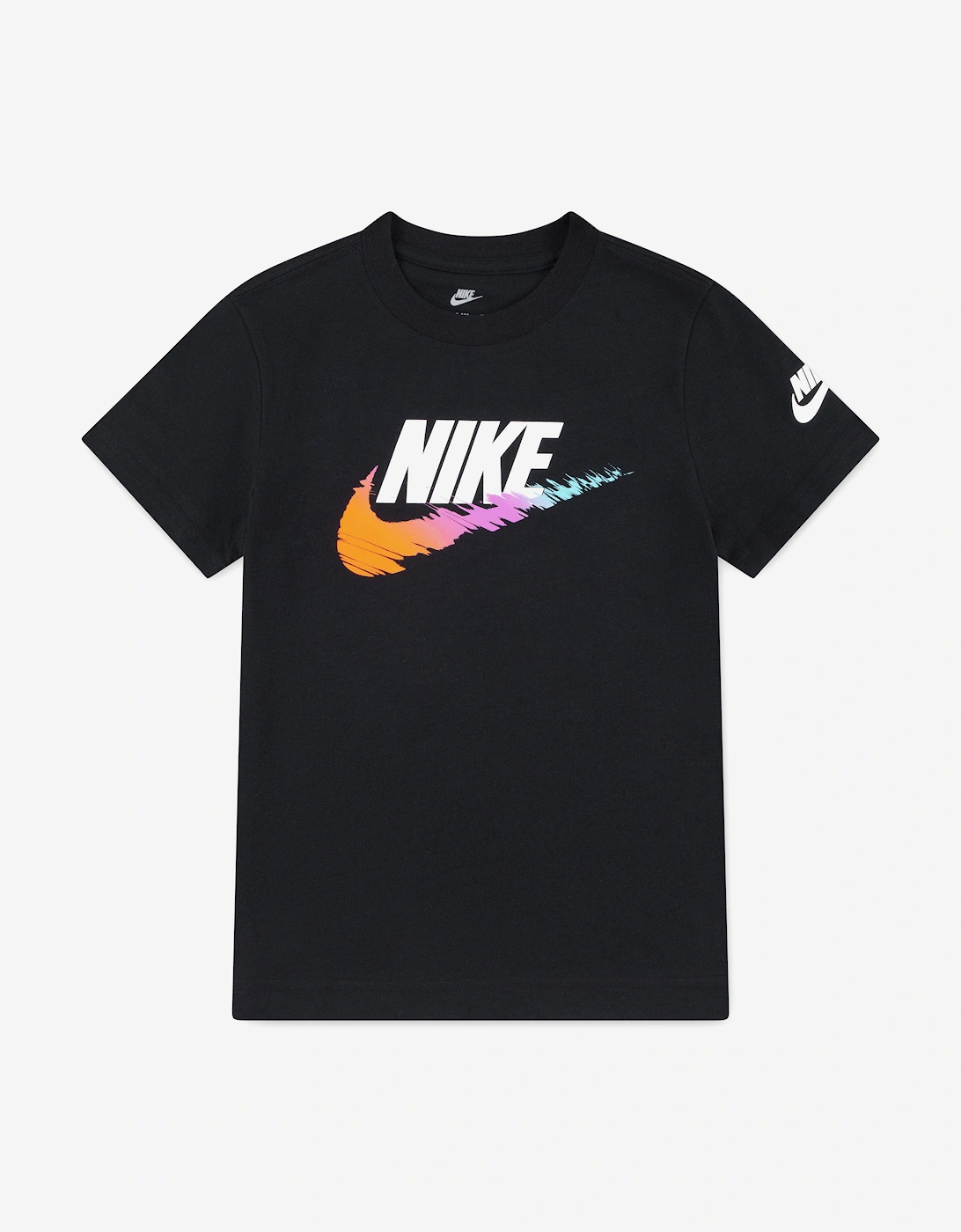 Boys Brandmark Swoosh T-Shirt in Black, 5 of 4